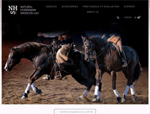 Tablet Screenshot of naturalhorsemansaddles.com